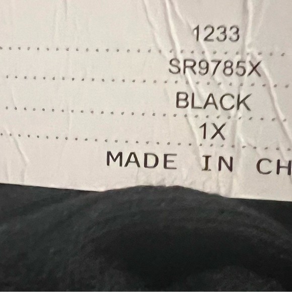 Sweet Romeo Top Black Waffle Knit Oversized Henley Nordstrom Women’s Size 1X NEW - Picture 7 of 9